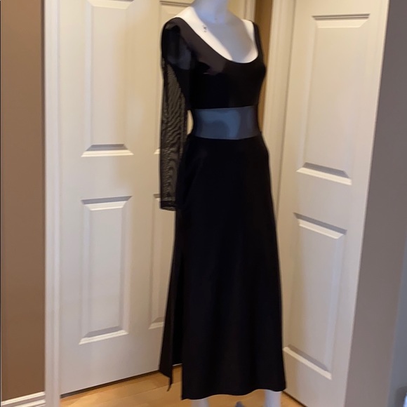 Satin and sheer sexy dress - Picture 4 of 4